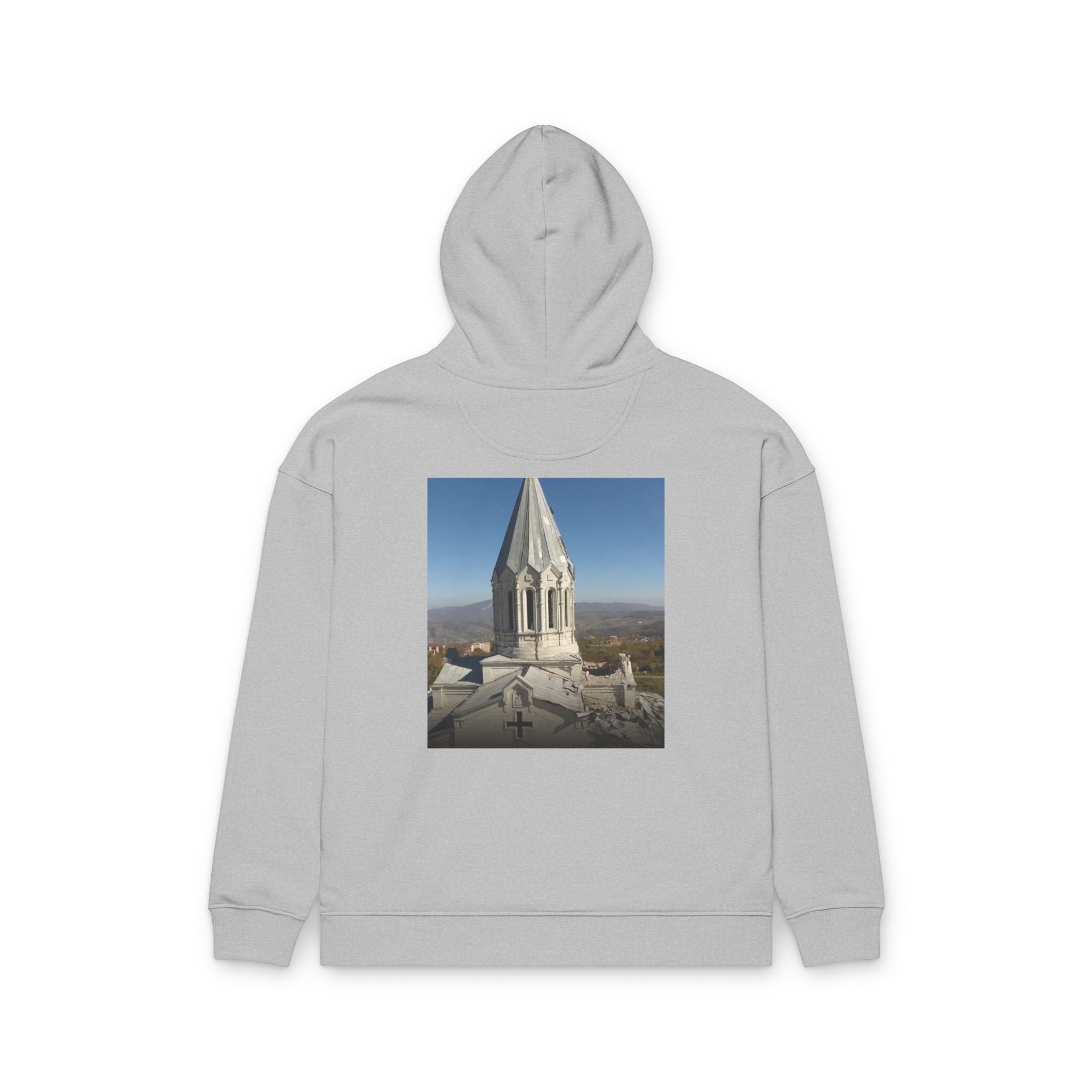 Armenian Church Photo Hoodie — 'Իմ սրտի Արցախ'