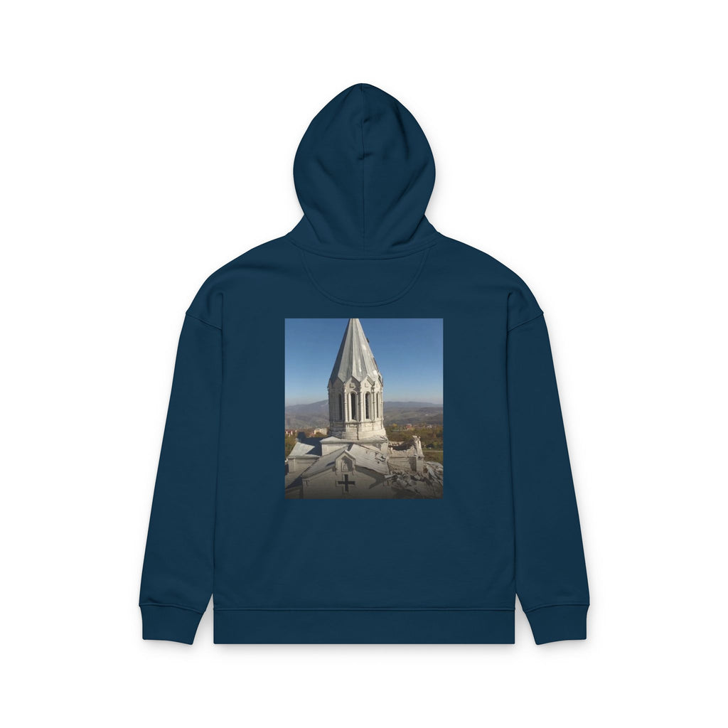 Armenian Church Photo Hoodie — 'Իմ սրտի Արցախ'