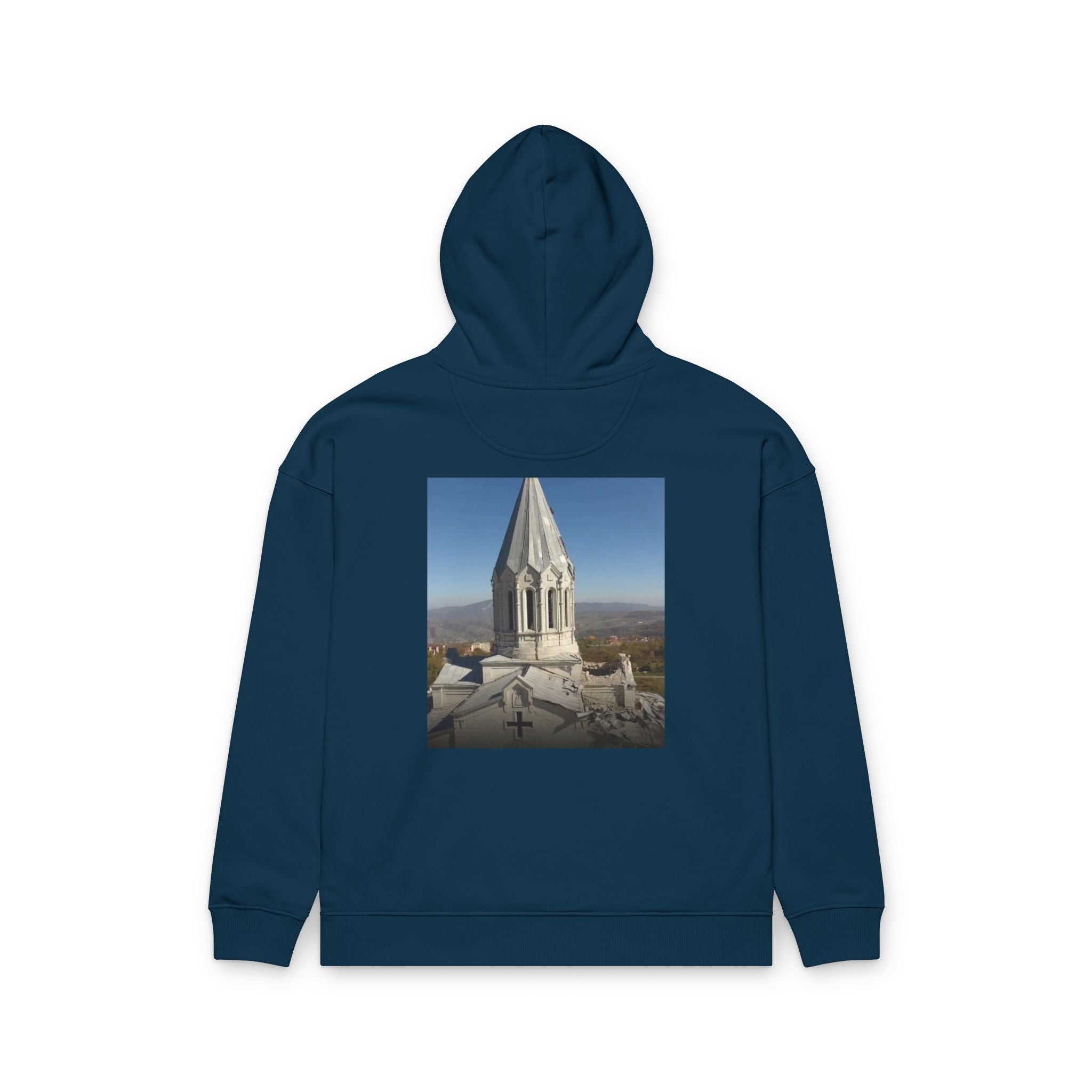 Armenian Church Photo Hoodie — 'Իմ սրտի Արցախ'