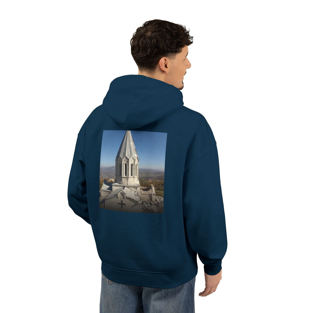Armenian Church Photo Hoodie — 'Իմ սրտի Արցախ'