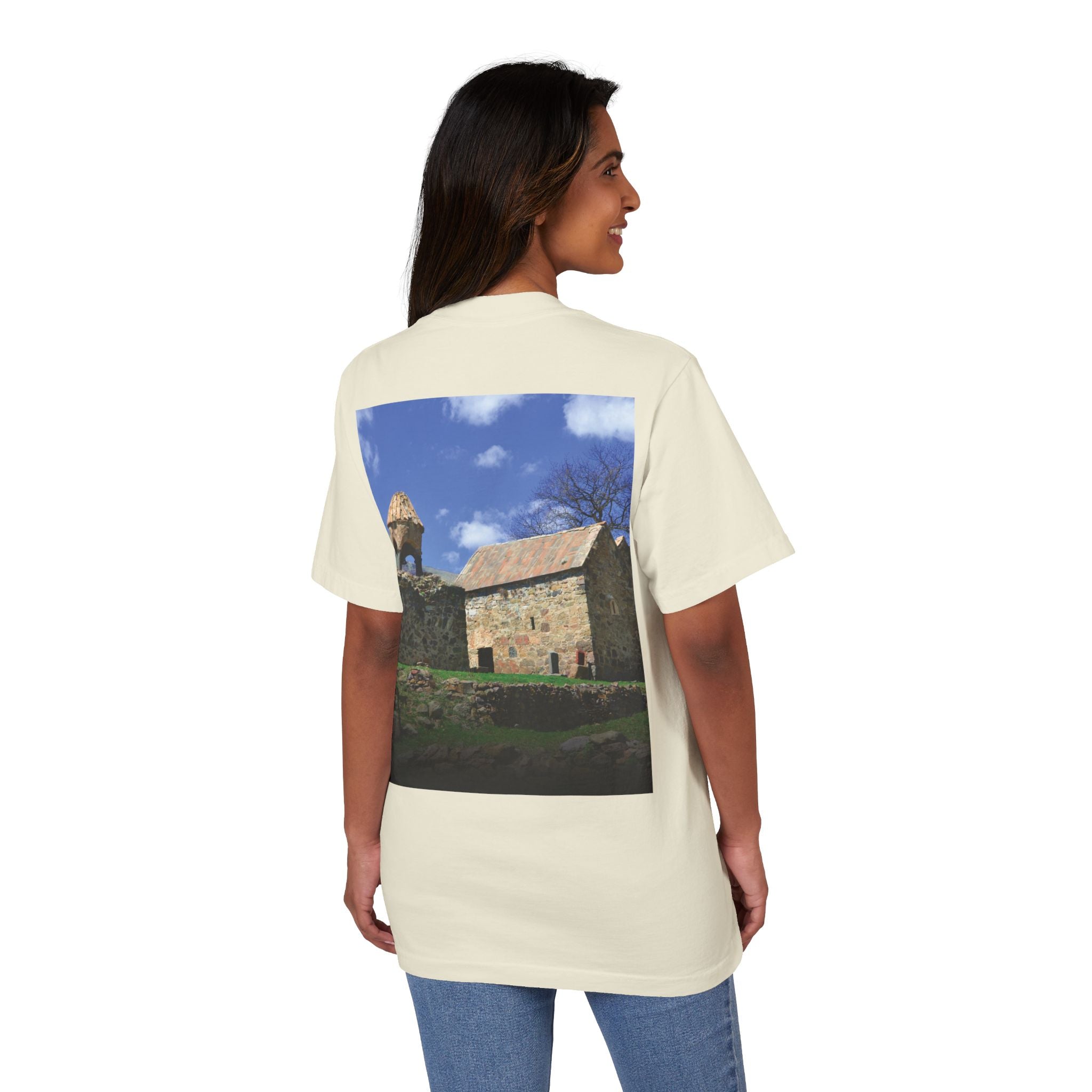 Իմ երկիրը Հայաստանն է — Rustic Stone Church Graphic Tee
