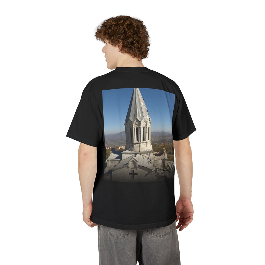 Church Steeple Photo T-Shirt — 'Իմ սրտի Արցախ'