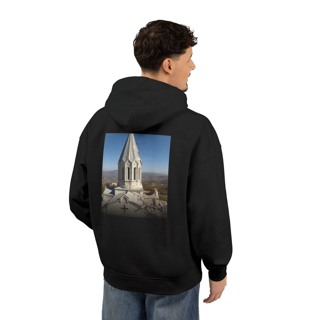 Armenian Church Photo Hoodie — 'Իմ սրտի Արցախ'