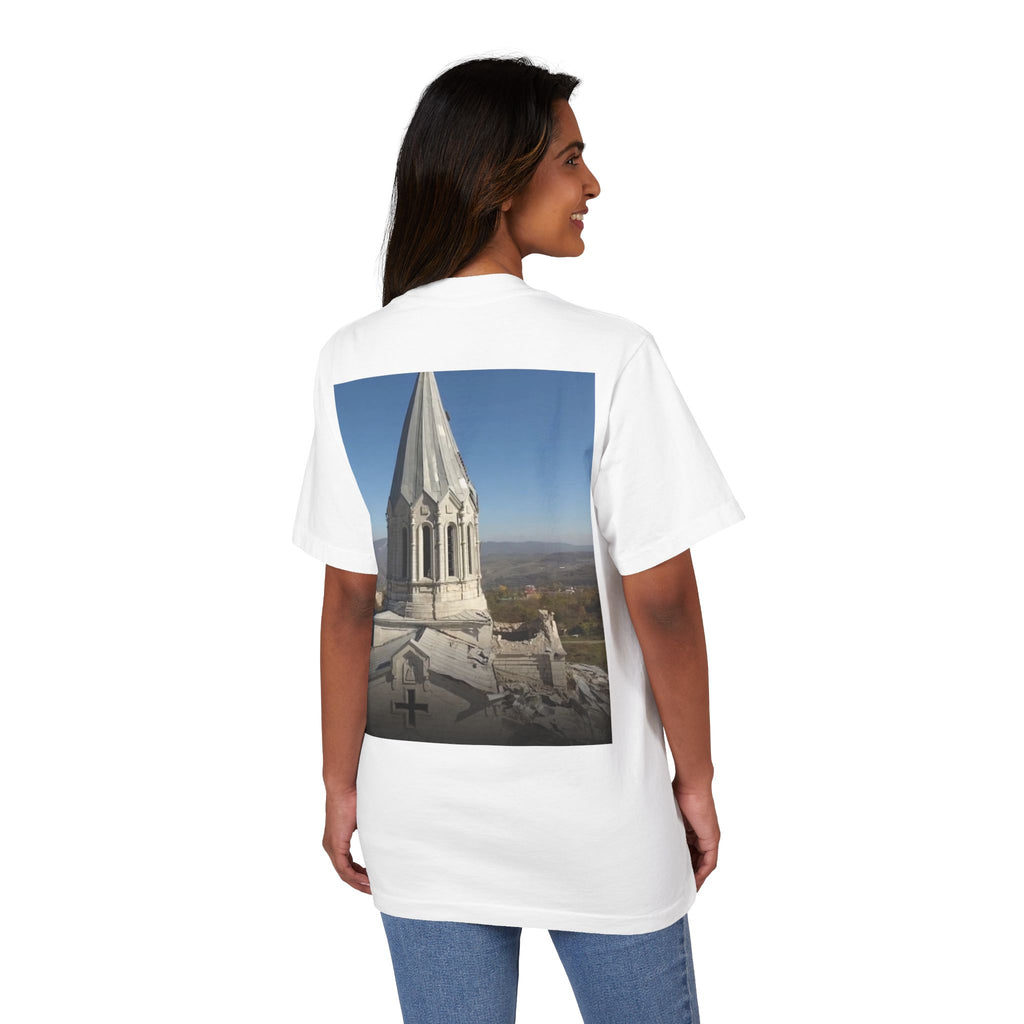 Church Steeple Photo T-Shirt — 'Իմ սրտի Արցախ'
