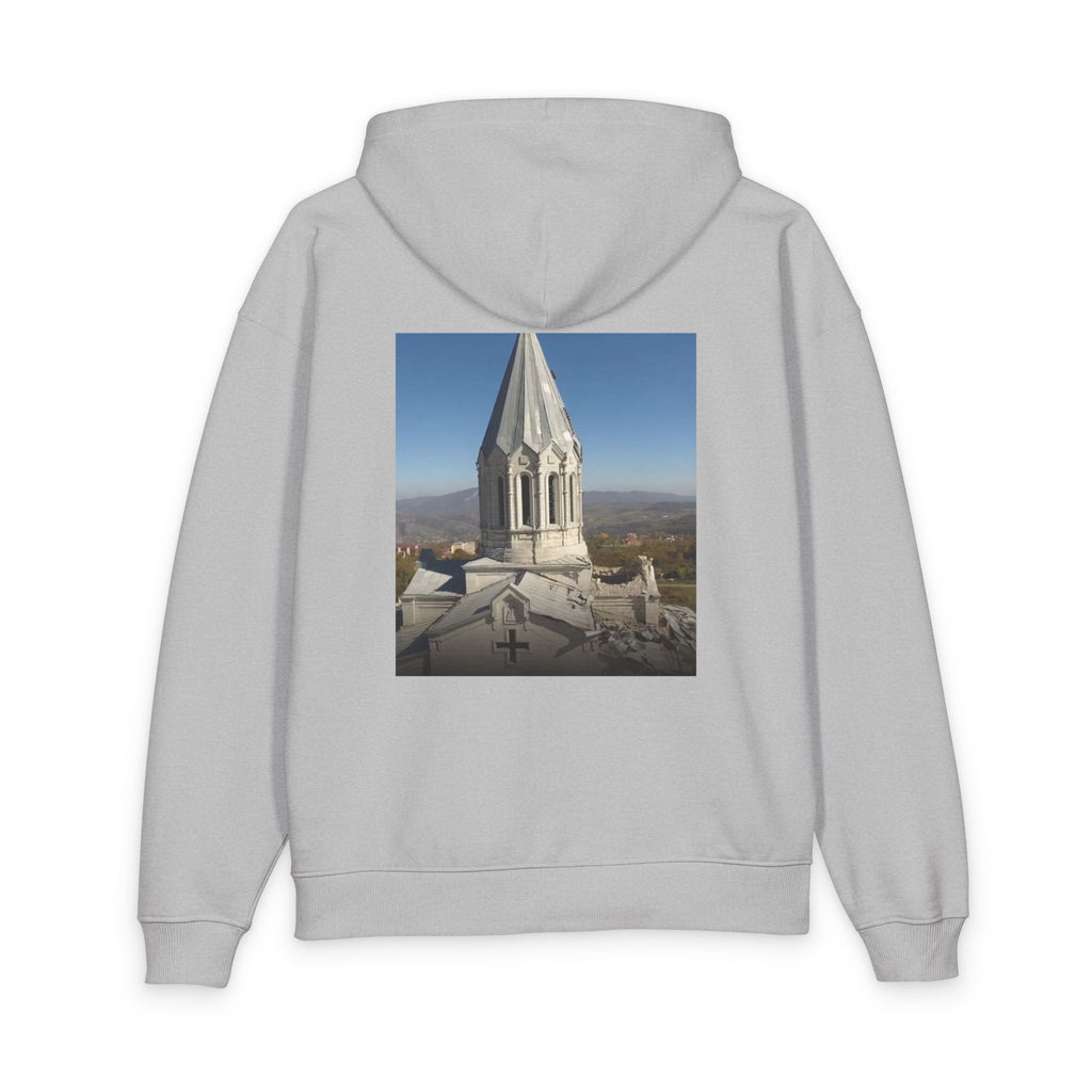 Armenian Church Photo Hoodie — 'Իմ սրտի Արցախ'