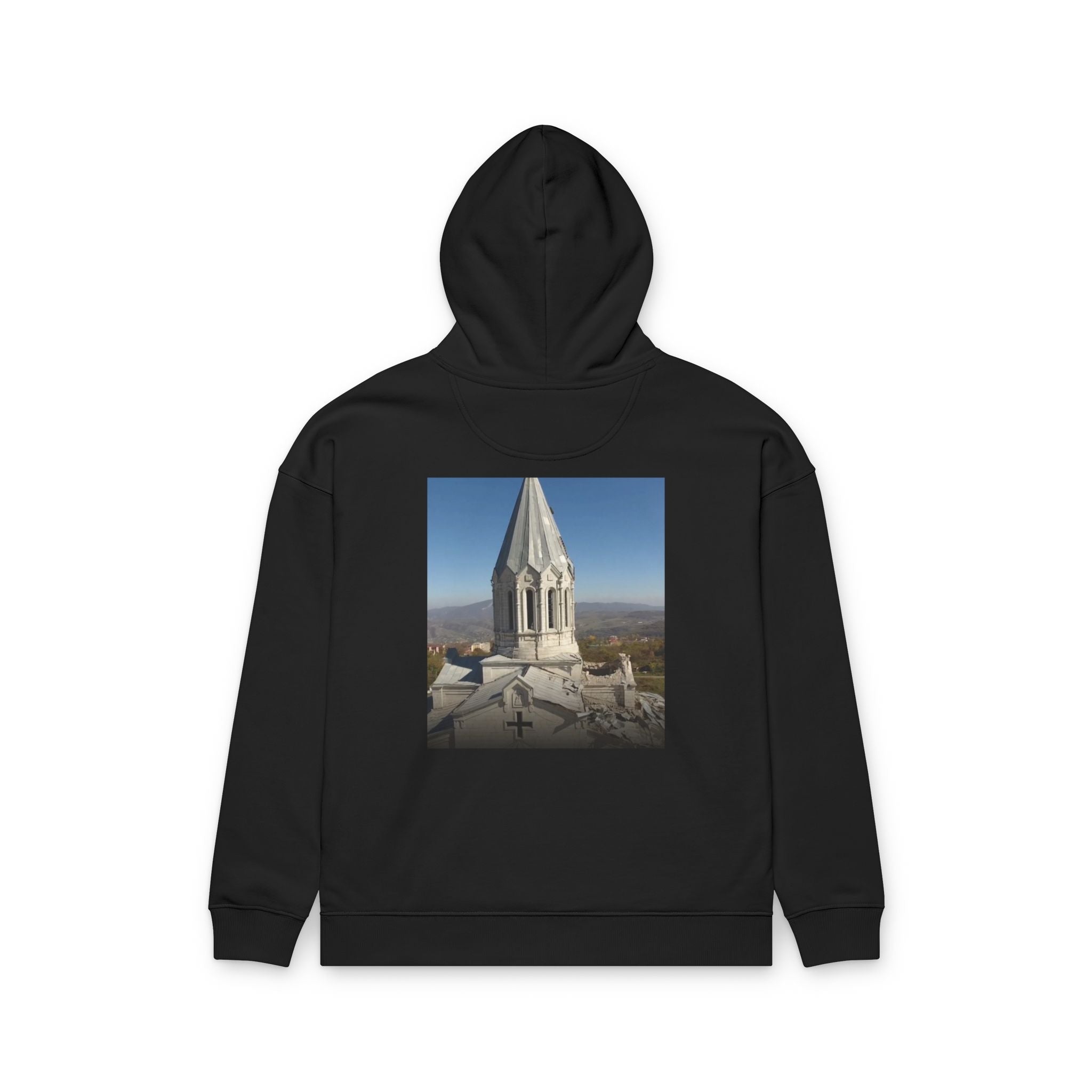 Armenian Church Photo Hoodie — 'Իմ սրտի Արցախ'