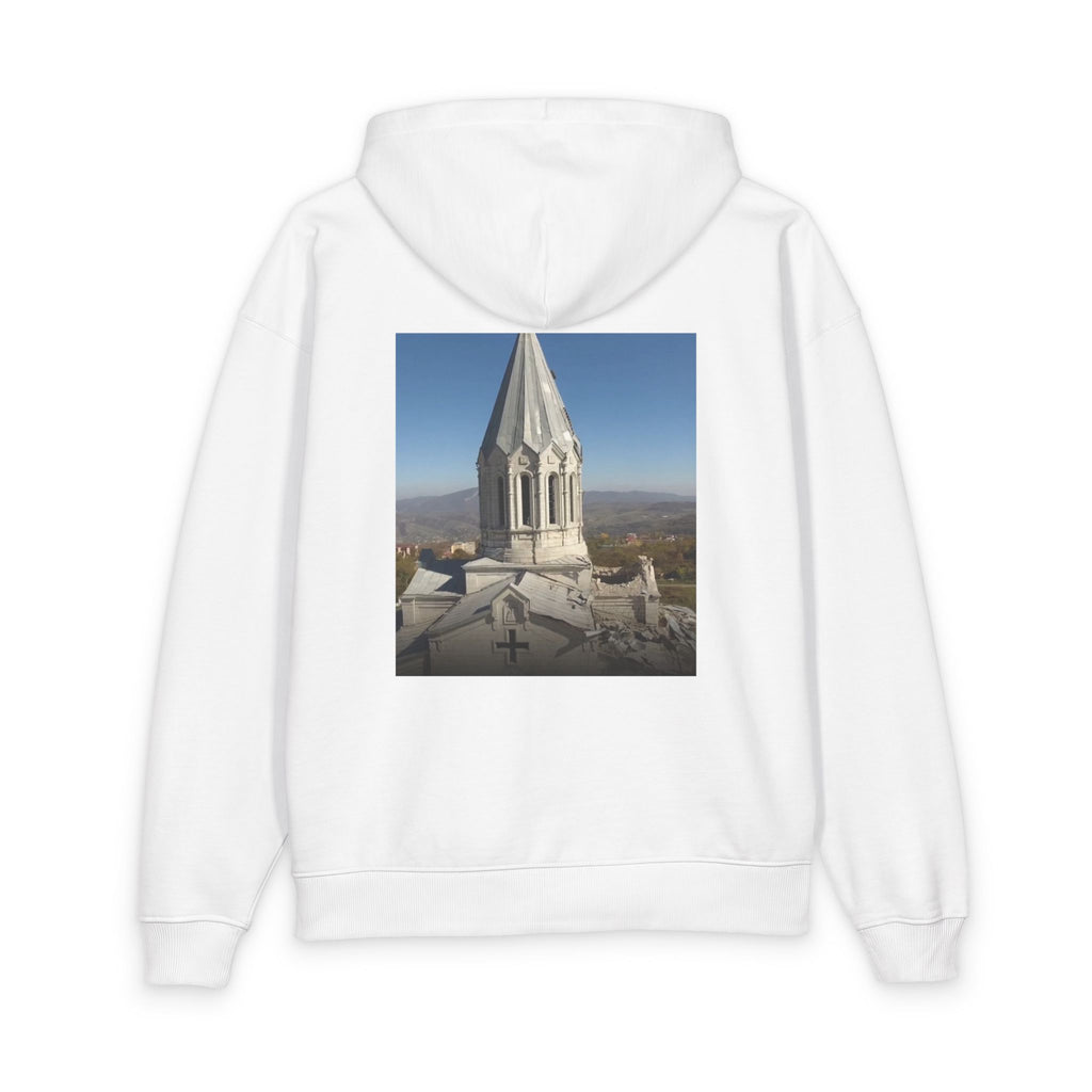Armenian Church Photo Hoodie — 'Իմ սրտի Արցախ'