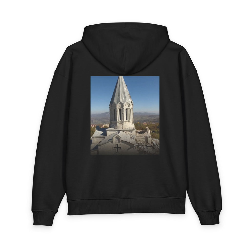 Armenian Church Photo Hoodie — 'Իմ սրտի Արցախ'